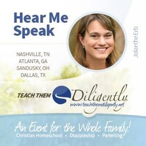 Hear me speak at Teach Them Diligently