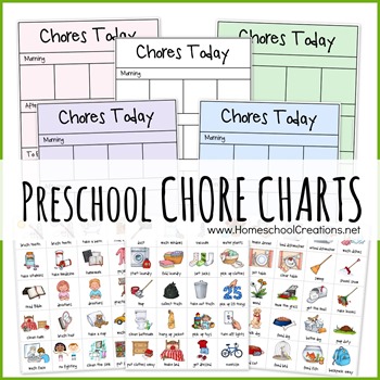 Chore Chart Ideas For Preschoolers