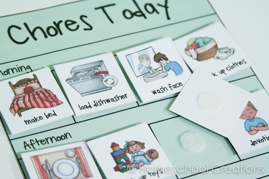Free Job Chart Pictures For Preschool