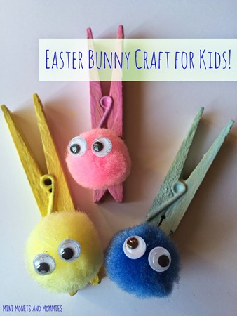 bunny clothespin craft