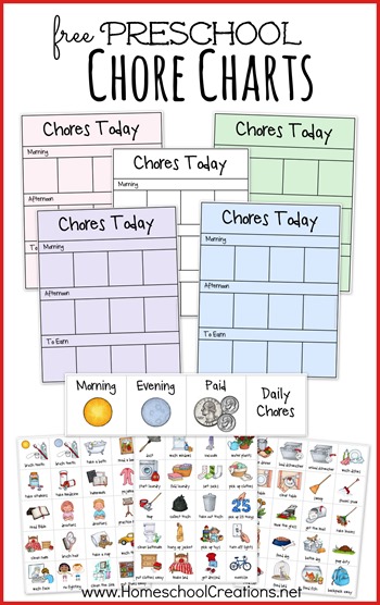 free Preschool Chore Charts