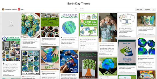 Earth Day Pinterest Board