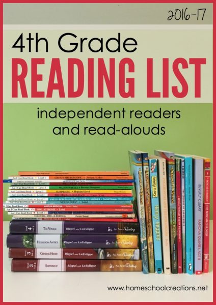 4th grade reading list 2016 - independent readers and read-alouds for the year