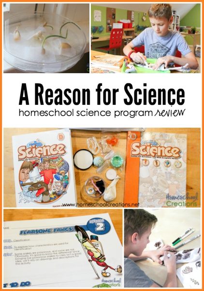A Reason for Science - a homeschool science program review from Homeschool Creations