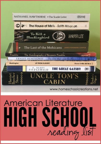 American Literature High School Reading List