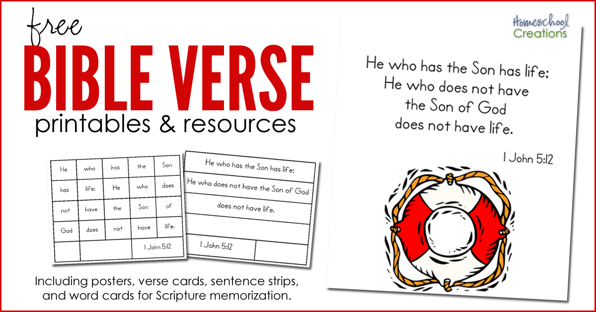 Printable Memory Verse Chart