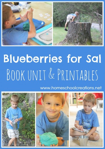 Blueberries for Sal book unit and printables from Homeschool Creations