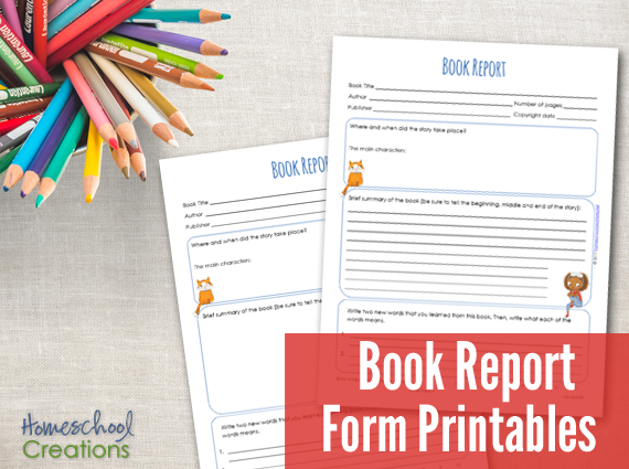 book report form elementary