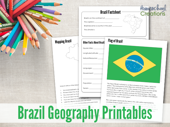 Brazil Geography Printables