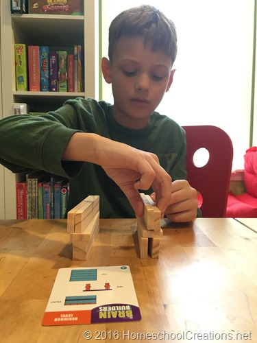 KEVA planks Brain Builder challenge cards