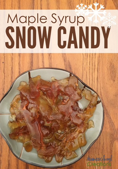 Maple syrup snow candy recipe