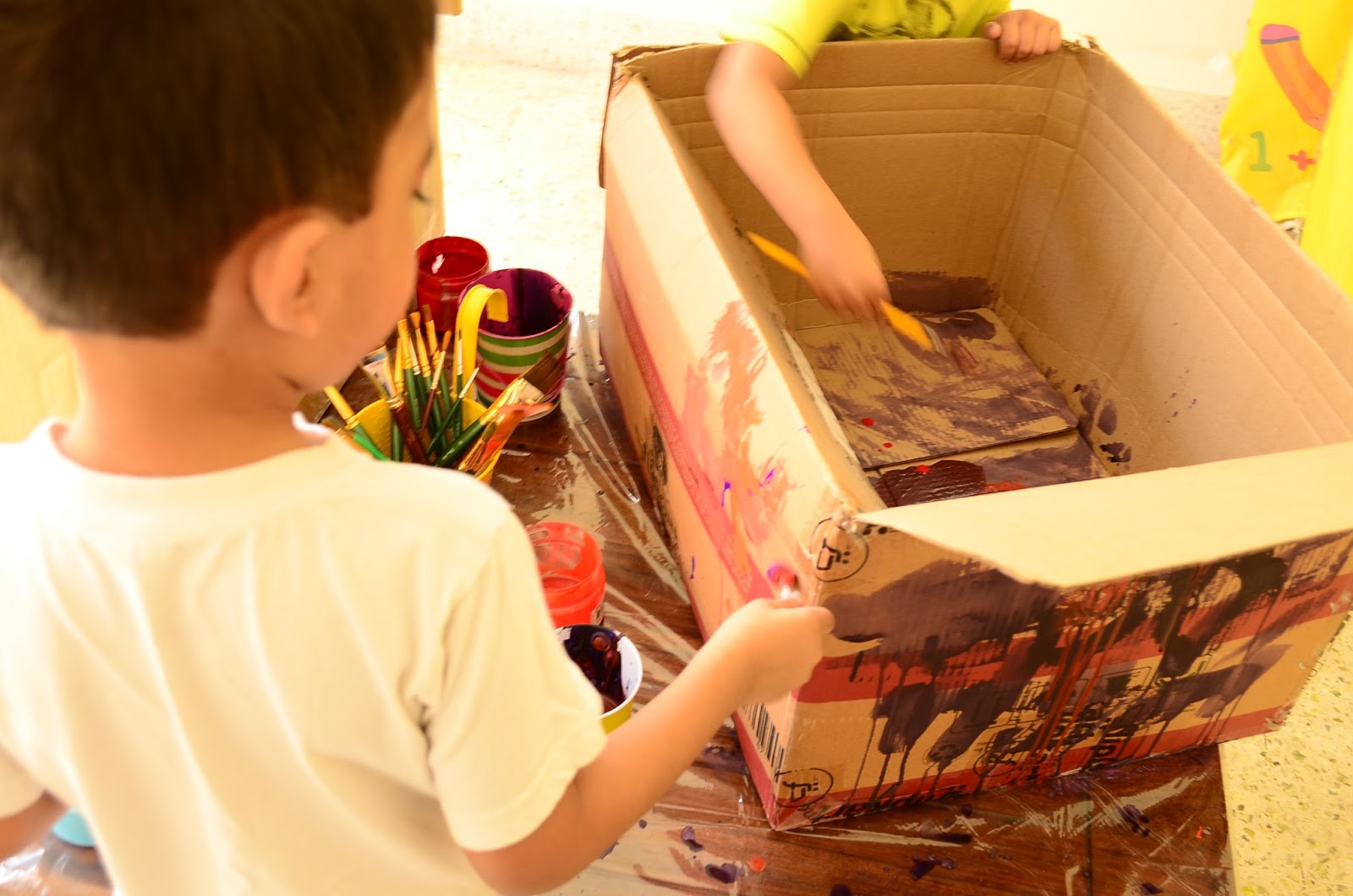 Paint a Giant Cardboard Box 04