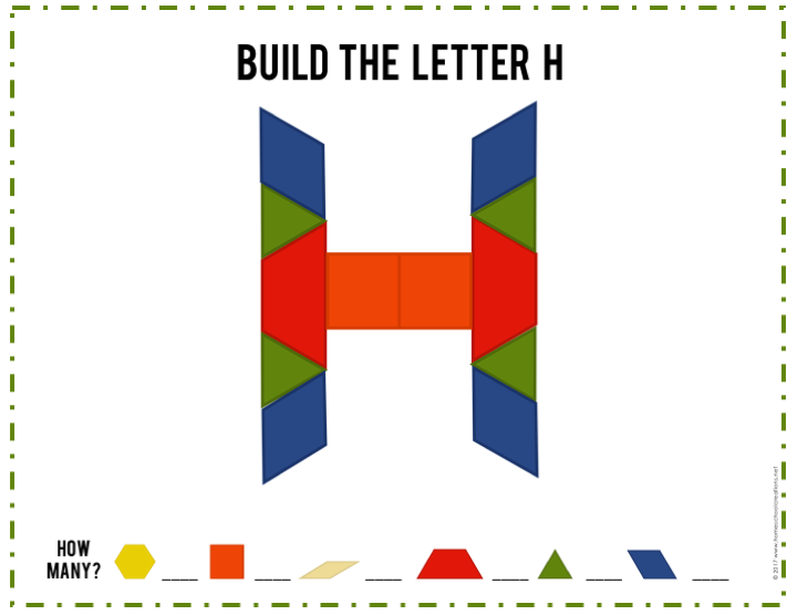 Block Pattern Writting Pattern Block Mats and Cards - New Printables