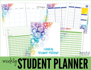 Middle and High School Planner Printables for Homeschool
