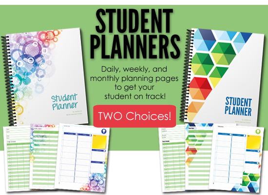 Two choices of student planners from Homeschool Creations - help get your student on track_edited-4