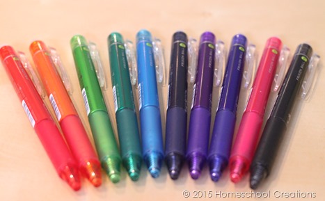 pilot frixion pens