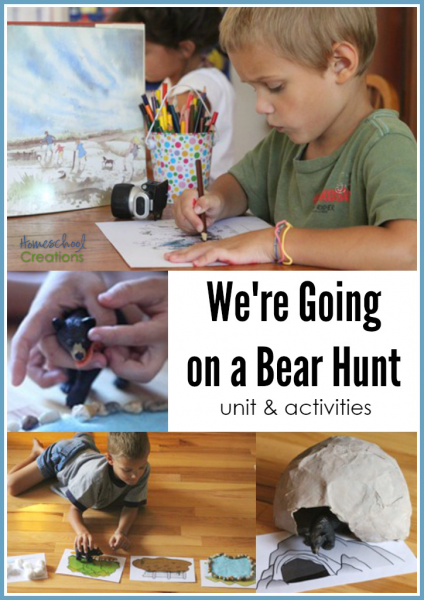 We're Going on a Bear Hunt preschool unit and activities from Homeschool Creations