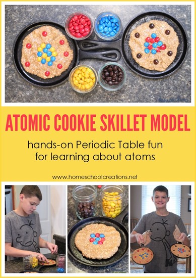 atomic cookie skillet model - hands on way to learn about atoms and the periodic table