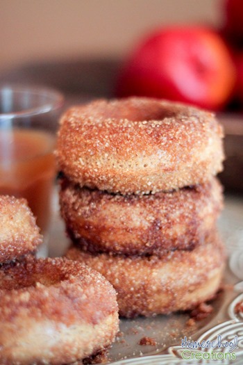 baked Apple Cider Donuts recipe {%{% Homeschool Creations-4