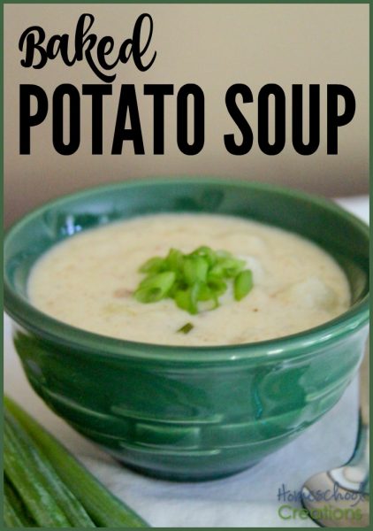 baked potato soup recipe - full of bacon, cheese, potatoes, and plenty of comfort