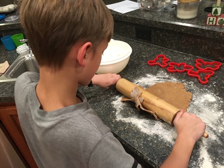 baking with Kaleb