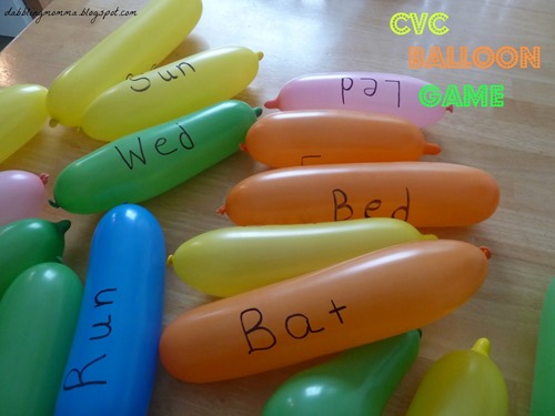 balloons for cvc word game use pm