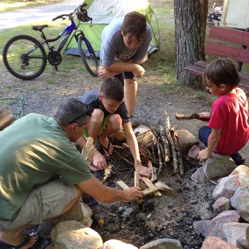 campfire building