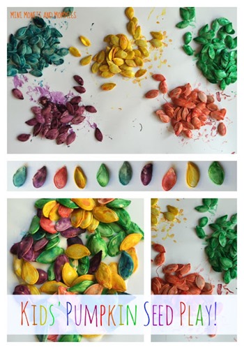 coloring pumpkin seeds