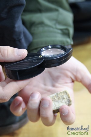 exploring rocks with kids