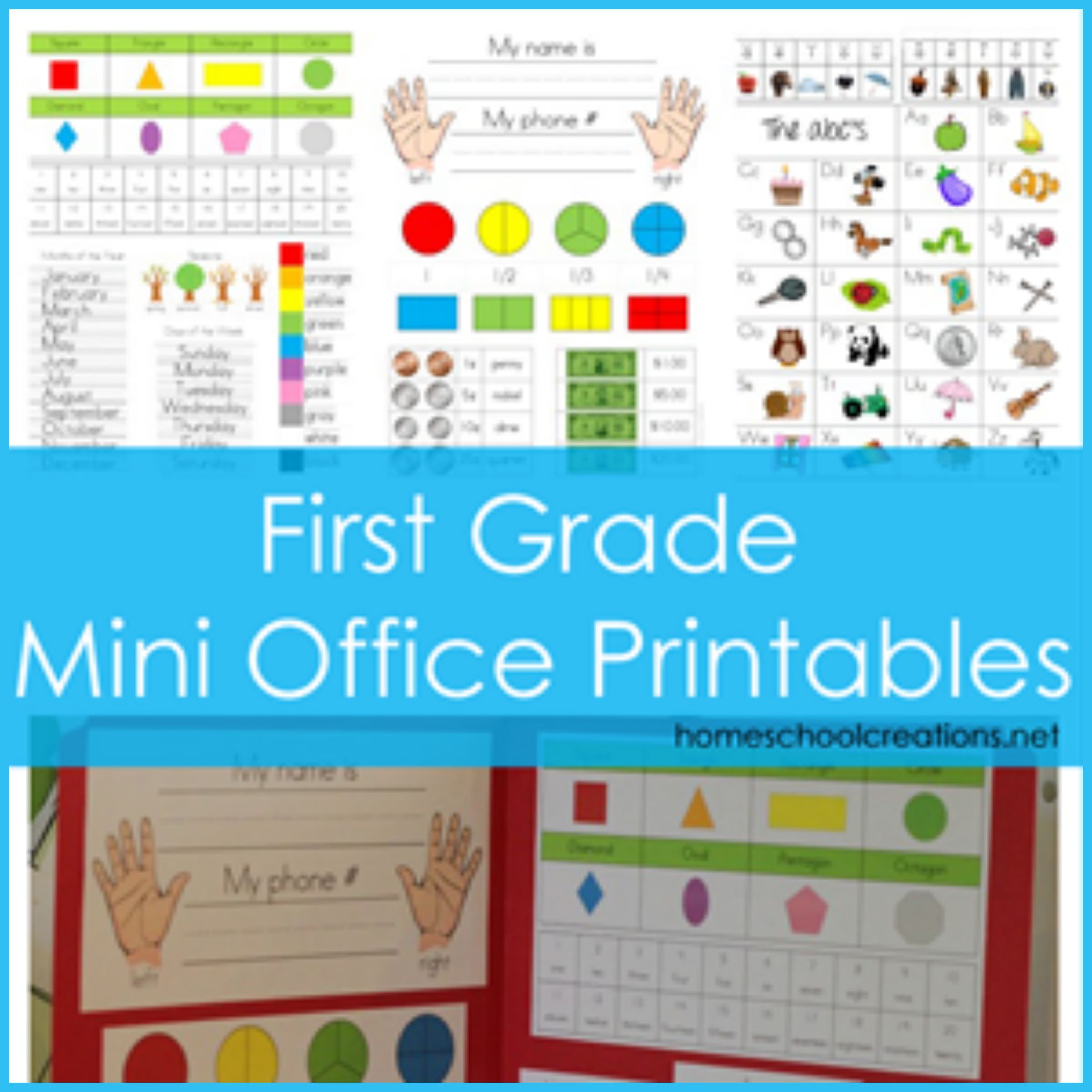 First Grade Mini  Office Printables 