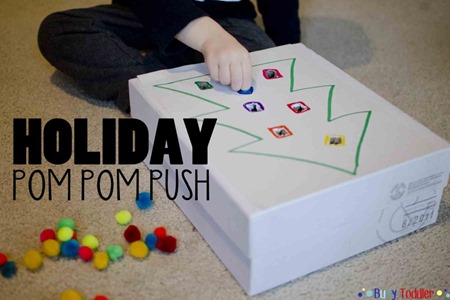 holiday pom pom push