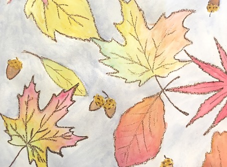 leaf watercolor