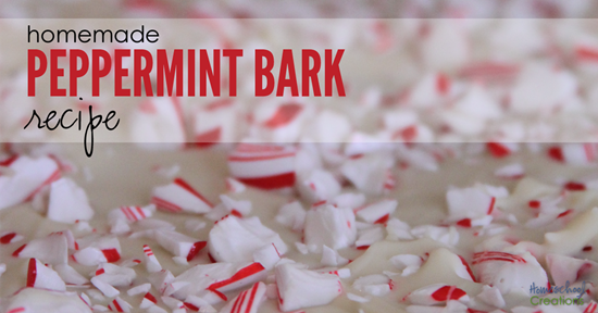 our favorite homemade peppermint bark recipe - easy and a great gift idea for the holidays