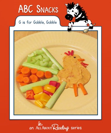 preschool turkey snack g is for gobble