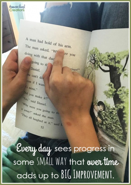 progress in small way adds up to big improvement - HomeschoolCreations