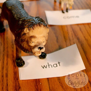 sight word lion close up