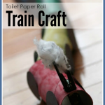 train craft made with toilet paper rolls from Homeschool Creations - great project for the letter Tt unit